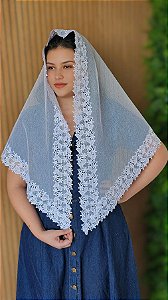 Véu CCB Lenita de algodão + Porta Véu