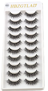 Cílios Postiços 3D Mink - 10 Pares