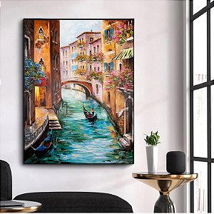 Quadro Efeito Pintura a Mão