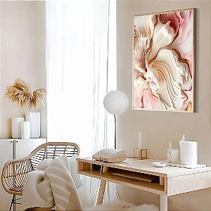 Quadro Arte abstrata moderna Madrepérola e Rosé