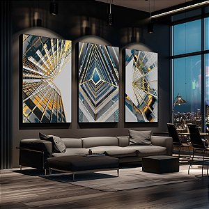 Quadro Prédios Urbanos Diversos Ângulos