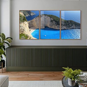 Quadro Paisagem Praia Entre Montanhas