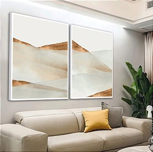 Quadro Horizonte Deserto Abstrato