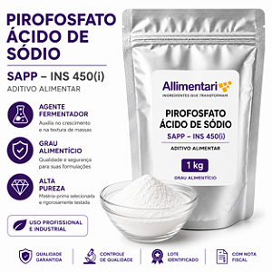 Pirofosfato Ácido de Sódio SAPP 1 Kg INS 450i