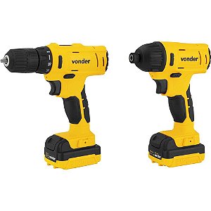 Conjunto parafusadeira / furadeira e parafusadeira de impacto 12V PFBV 012 VONDER