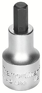 Soquete em Aço Cromo Vanádio Ponta Hexagonal 4 mm - Encaixe 1/2" Tramontina PRO