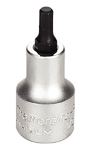 Soquete em Aço Cromo Vanádio Ponta Hexagonal 5 mm - Encaixe 1/2" Tramontina PRO