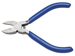 Alicate com Corte Diagonal 4" Tramontina Basic Aço Especial com Empunhadura em PVC Azul