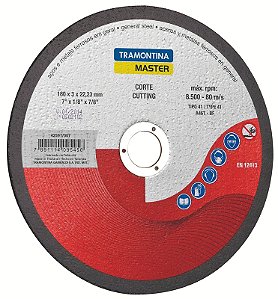 Disco de corte 7" Tramontina MASTER para Aços e Metais