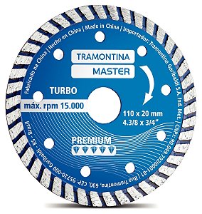 Disco de Corte Diamantado 4.3/8" Tramontina MASTER Premium