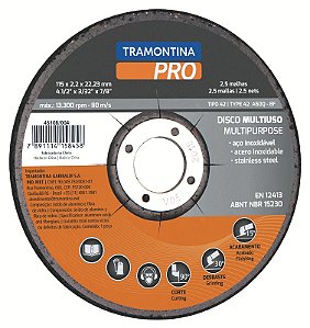 Disco de Corte e Desbaste Multiuso 4.1/2" Tramontina PRO