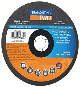 Disco de Corte Fino para Aço Inox e Materiais Endurecidos 12" Tramontina PRO