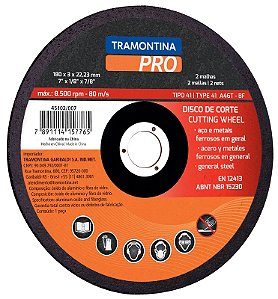 Disco de Corte para Aços e Metais Ferrosos em Geral 12" Tramontina PRO