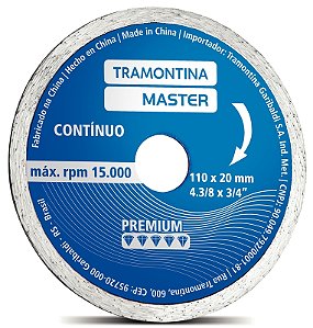 Disco Diamantado Contínuo 4.3/8"  Tramontina MASTER Premium