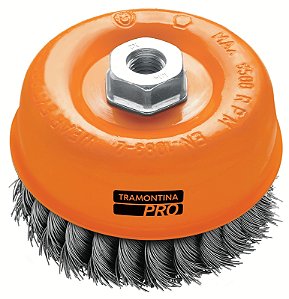 Escova Tipo Copa Arame Entrançado 2.1/2'' Tramontina PRO