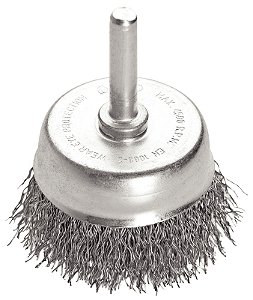 Escova Tipo Copo Arame Ondulado com Haste 2x1/4'' Tramontina PRO