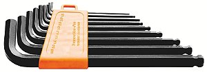 Jogo de Chaves Hexagonais Abauladas Tramontina PRO 9 Peças – Tamanhos de 1,5 mm a 10 mm