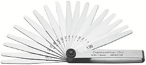 Jogo de Lâminas de Folga 4" Tramontina PRO – 20 Lâminas com Espessuras de 0,05 mm a 1,00 mm