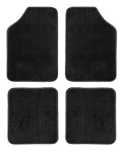 Jogo de Tapetes Automotivos Tramontina Universal em Carpete – Tapetes Frontais de 700x480 mm e Traseiros de 400x450 mm