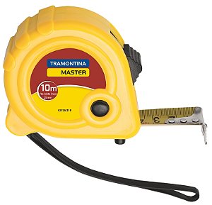 Trena Tramontina MASTER com Fita de Aço e Corpo em ABS com Freio Duplo 10 m