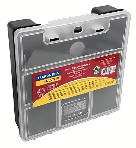 Organizador Plástico 7.1/2" Tramontina MASTER com Tampa Transparente e Divisórias