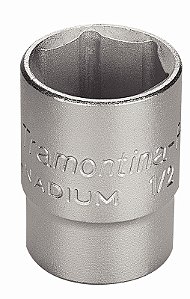 Soquete Sextavado em Aço Cromo Vanádio 25 mm - Encaixe 1/2" Tramontina PRO