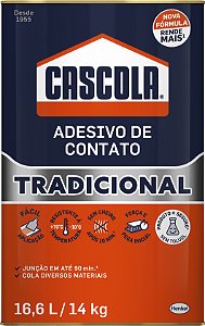 Adesivo de contato sem toluol 14kg CASCOLA