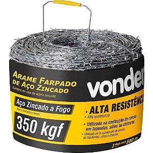 Arame farpado 350 kgf 500m VONDER