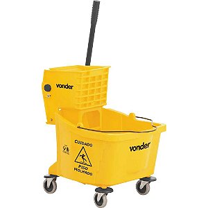 Carro balde plástico para limpeza com espremedor 32 litros BEV 3200 VONDER