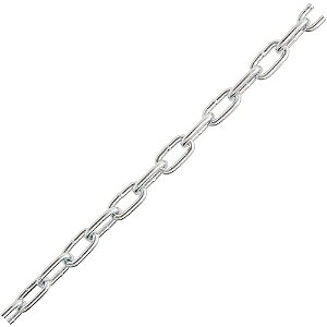 Corrente zincada com elo curto 3,2mm - 1/8" balde com 25kg VONDER