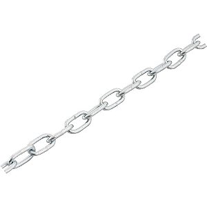 Corrente zincada com elo curto 4,0mm - 5/32" balde com 25kg VONDER