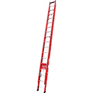 Escada extensível em fibra de vidro 32 degraus 9,00m EFR9934 BOTAFOGO