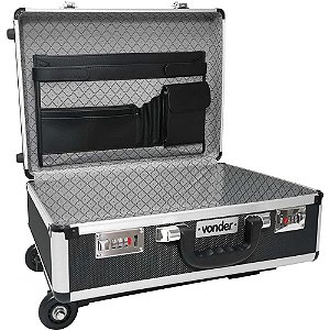 Maleta para ferramentas profissional 455mm x 330mm x 155mm preta MFV 180 VONDER
