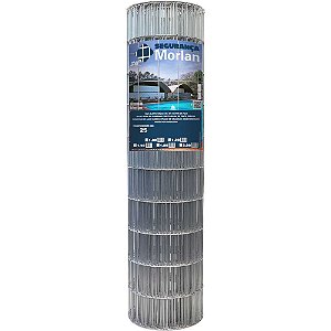 Tela alambrado malha 10cm x 5cm fio 1,9mm com 2,0m x 25m (altura x comprimento) 2717 MORLAN