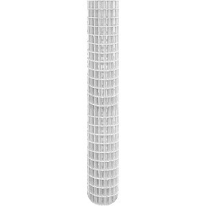 Tela alambrado telacor branca malha 10cm x 5cm fio 2,5mm com 2,0m x 25m (altura x comprimento) 3736 MORLAN