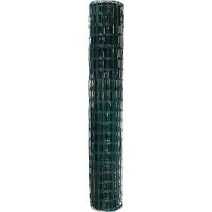 Tela alambrado verde malha 10cm x 5cm fio 2,5mm com 2,0m x 25m (altura x comprimento) VONDER