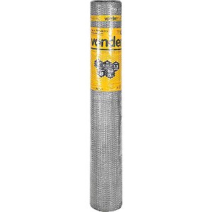 Tela metálica hexagonal viveiro malha 1/2" 24 BWG x 1,5m com 50m VONDER