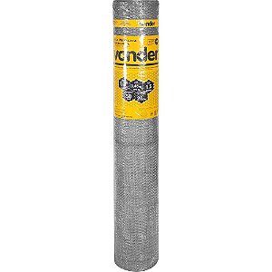 Tela metálica hexagonal viveiro malha 1/2" 26 BWG x 1,5m com 50m VONDER