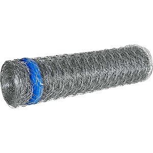 Tela metálica hexagonal mangueirão malha 3" 16 BWG x 1,2m com 50m MORLAN