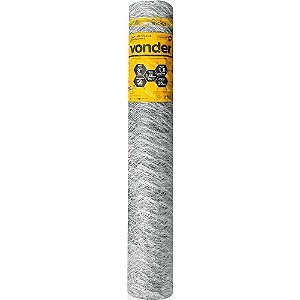 Tela metálica hexagonal mangueirão malha 3" 16 BWG x 1,8m com 50m VONDER