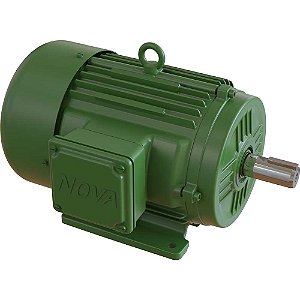 Motor elétrico blindado alto rendimento 1,0 cv 4 polos carcaça 80 IR3 trifásico 220V/380V NOVA MOTORES