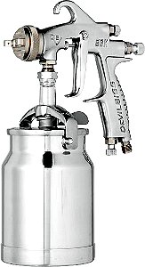 Pistola para pintura com caneca em alumínio tipo sucção SGK-600-SAA DEVILBISS