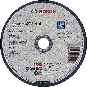 Disco de corte 180mm x 3,0mm x 22,23mm 2608603167 BOSCH