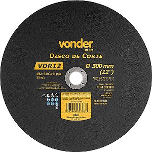 Disco de corte 300mm x 3,2mm x 25,40mm VDR12 VONDER PLUS