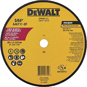 Disco de corte fino 228,6mm x 2,0mm x 22,23mm DW8067-AR DEWALT