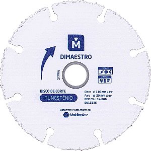 Disco de corte para madeira 110mm DIM17902 DIMAESTRO