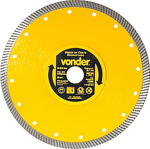 Disco de corte diamantado 230mm turbo VONDER