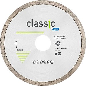Disco de corte diamantado modelo Classic 110mm contínuo NORTON