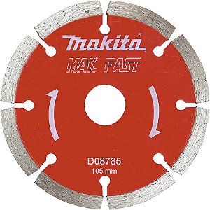 Disco de corte diamantado segmentado 105mm D08785 MAKFAST MAKITA