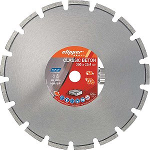 Disco diamantado 350mm segmentado para concreto e alvenaria Classic Concreto CLIPPER